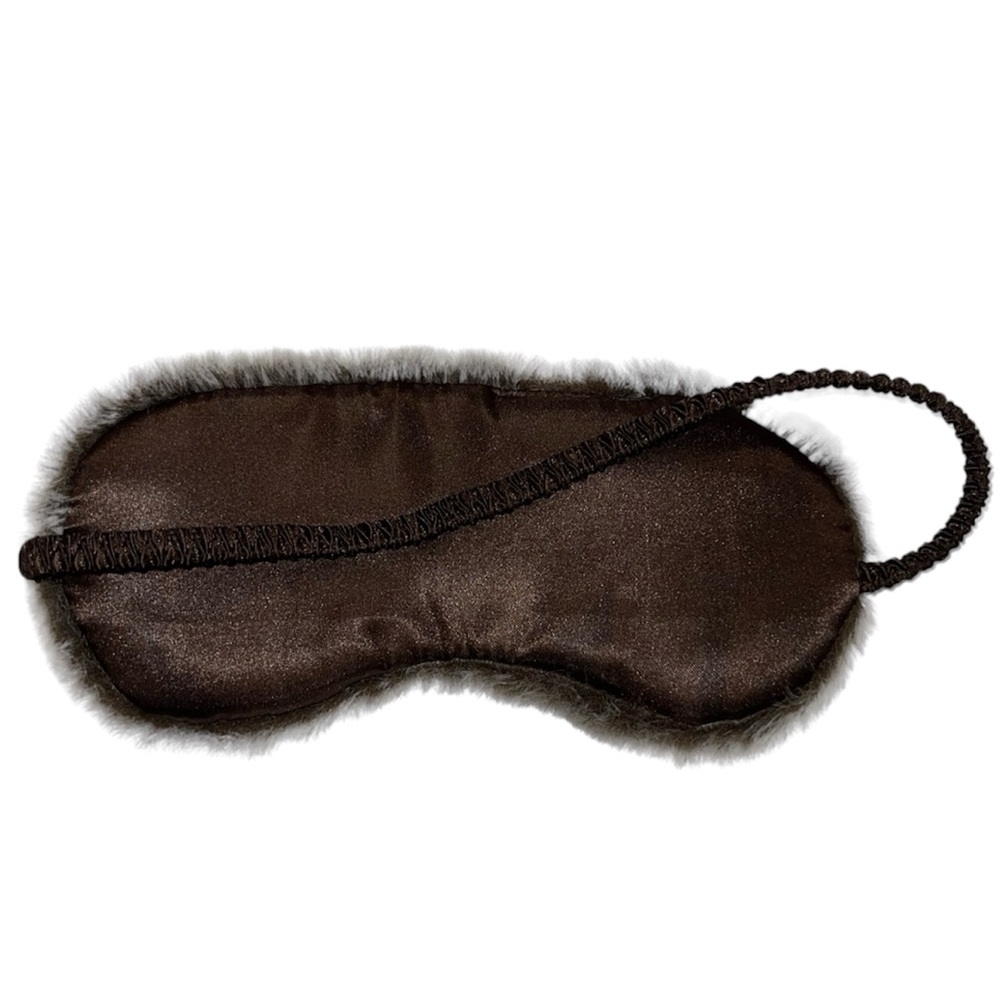 Women’s Target Brown Faux Fur Satin Sleep Eye Mask